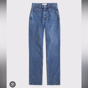Abercrombie & Fitch Women's Ultra High Rise Blue Jeans